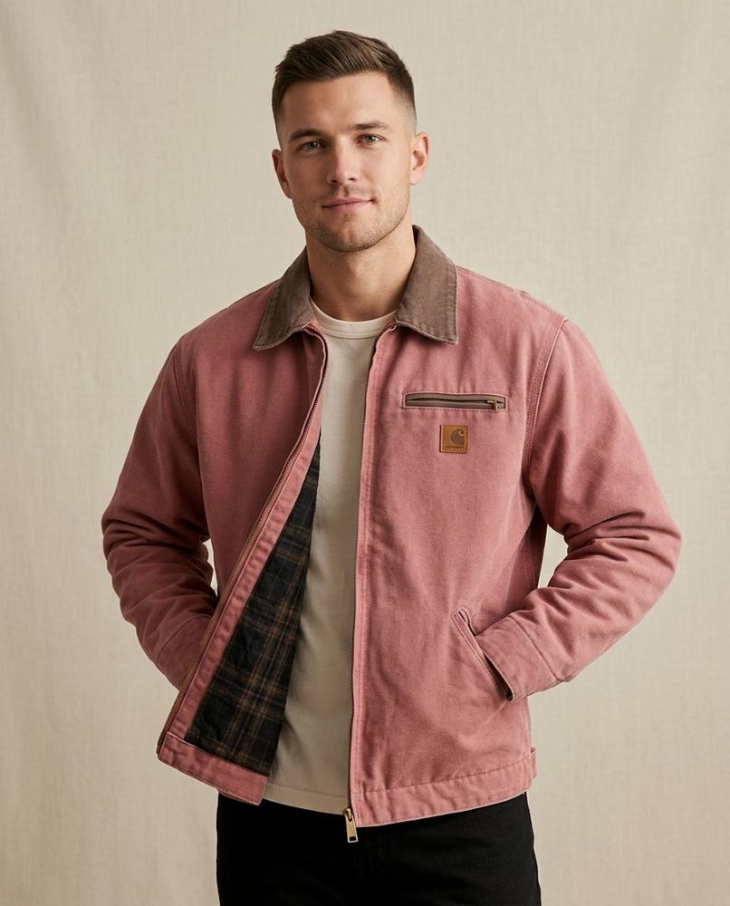 Lands Mode - Eogan | Gefütterte Canvas Jacke Herren