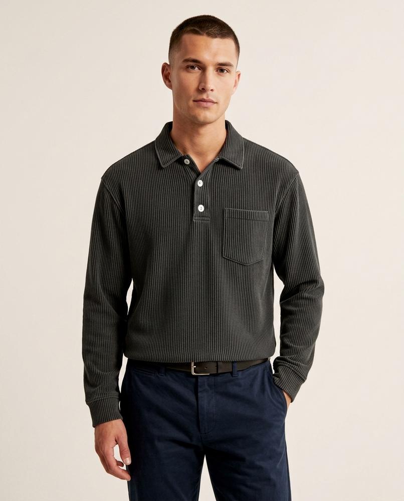 Lands Mode - Eatel | Geripptes Langärmliges Shirt Herren