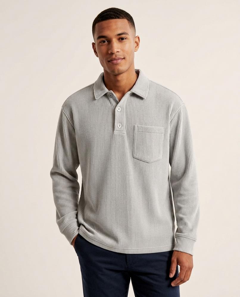 Lands Mode - Eatel | Geripptes Langärmliges Shirt Herren