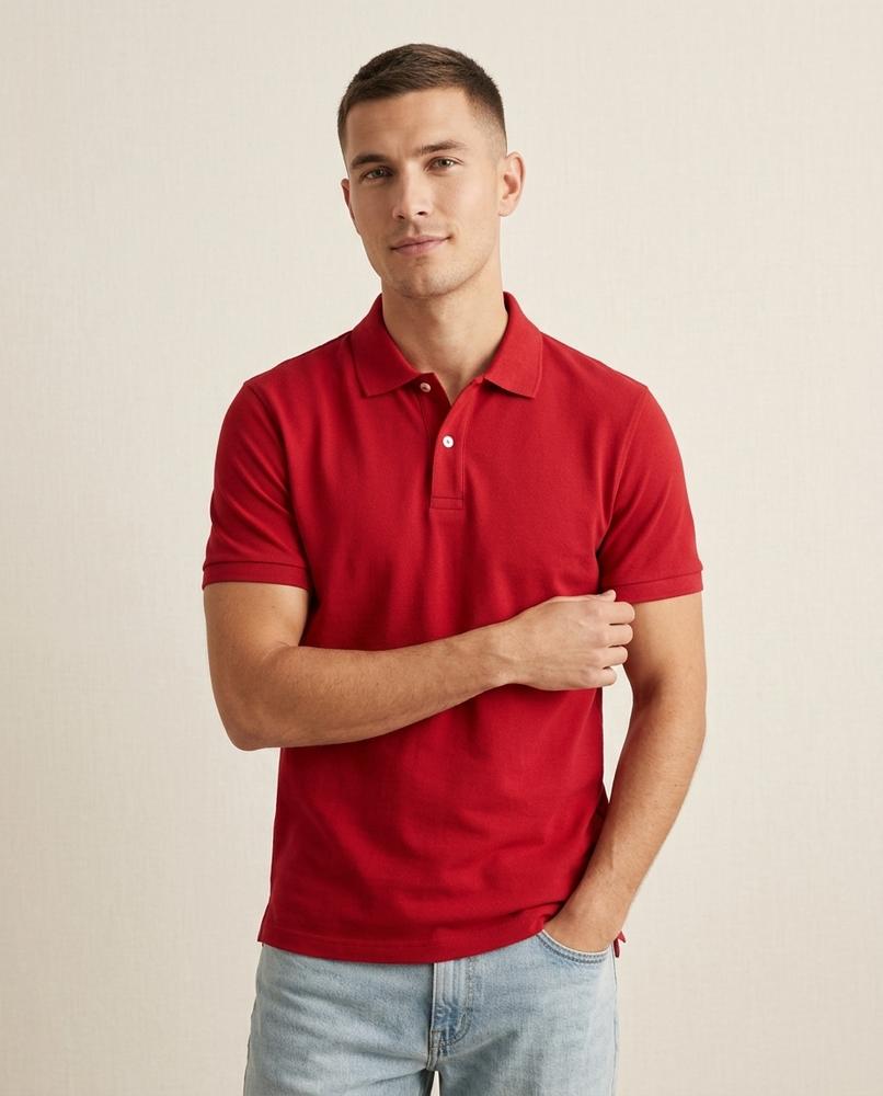Lands Mode - Kefud | Kurzärmliges Strukturiertes Shirt Herren