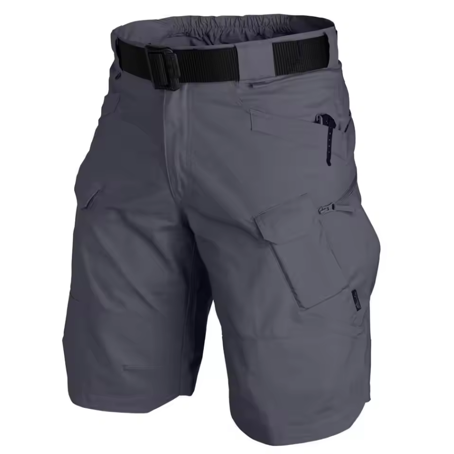 Lands Mode Herren Cargoshorts - Gerader Schnitt mit Gürtel & Multi-Taschen - Robust & Funktional